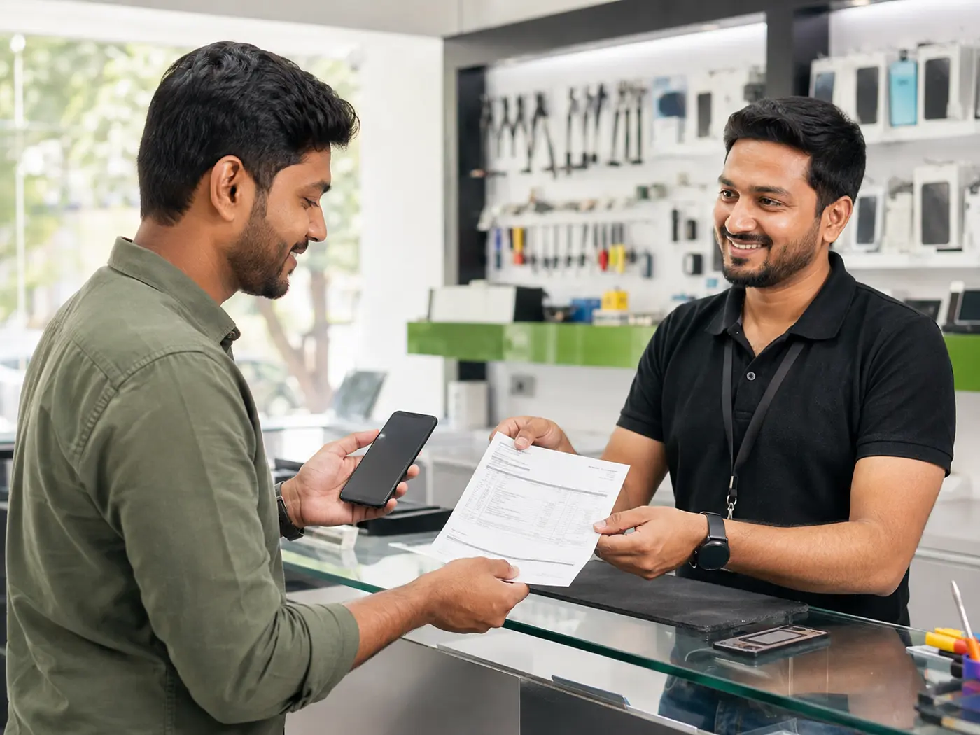 Device receive karte hi complete digital record for Indian repair businesses